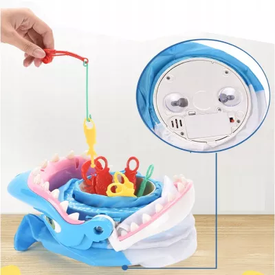 Gra łowienie rybek rekin wędka zręcznościowa dla dzieci 3+