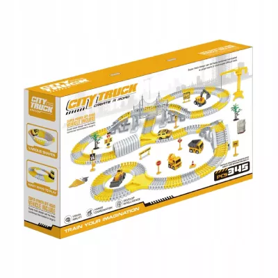 Tor samochodowy budowlany 345 el. auta plac budowy zestaw 3+