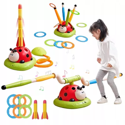 Gra Zręcznościowa 3w1 Dla Dzieci Rakiety Ringo Skakanka Biedronka