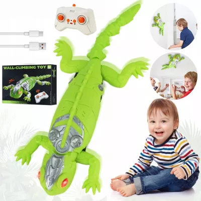 Jaszczurka RC na ścianę 360° zdalnie sterowana USB chodzi po ścianach