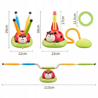 Gra Zręcznościowa 3w1 Dla Dzieci Rakiety Ringo Skakanka Biedronka