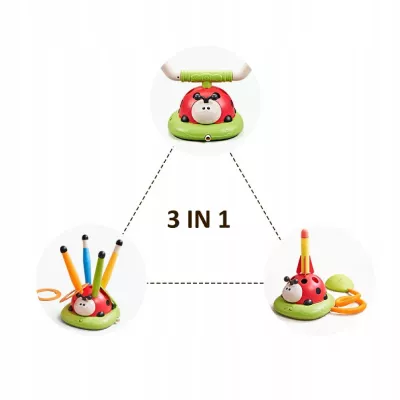 Gra Zręcznościowa 3w1 Dla Dzieci Rakiety Ringo Skakanka Biedronka