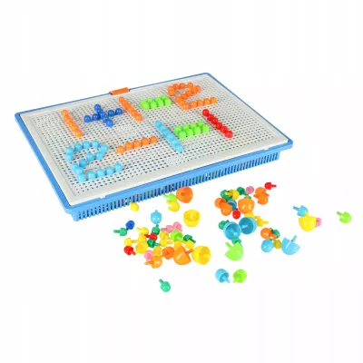 Puzzle pinezki grzybki 296 el. kreatywna układanka 3+ walizka