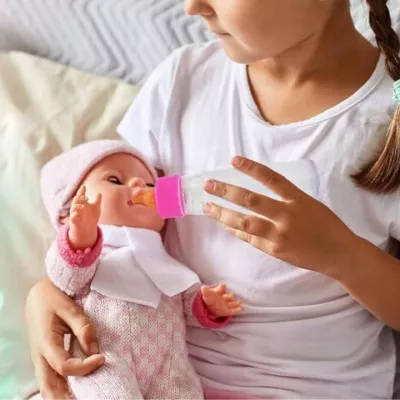 Magiczne butelki dla lalek mleko i sok znikające zestaw 2 szt.