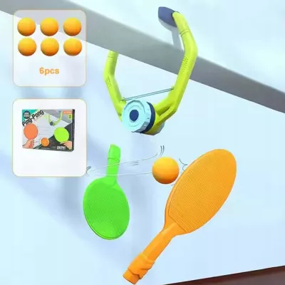Ping Pong Podwieszany dla Dzieci i Dorosłych + 6 Piłek 2 Rakietki gra