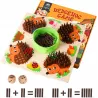 Drewniana Gra Montessori Jeż Edukacyjna Gra Matematyczna nauka liczenia