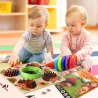 Drewniana Gra Montessori Jeż Edukacyjna Gra Matematyczna nauka liczenia