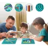 Edukacyjna przeplatanka mata sensoryczna antystresowa dla dzieci sznurki