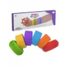 Komplet 6 kolorowych bransoletek sensorycznych antystresowych dla dzieci
