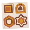 Drewniana Układanka Sorter Montessori Kształty Edukacyjna dla dzieci