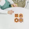 Drewniana Układanka Sorter Montessori Kształty Edukacyjna dla dzieci