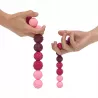 Magnetyczne kulki sensoryczne antystresowe z etui ADHD ASD SI 6 szt różowe