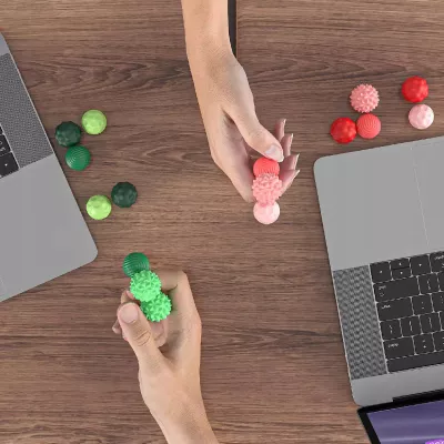 Magnetyczne kulki sensoryczne antystresowe z etui ADHD ASD SI 8 szt zielone