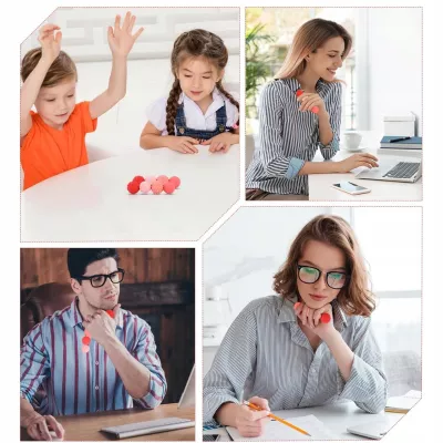 Magnetyczne kulki sensoryczne antystresowe z etui ADHD ASD SI 4 szt różowe