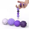 Magnetyczne kulki sensoryczne antystresowe z etui ADHD ASD SI 8 szt fiolet