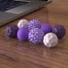 Magnetyczne kulki sensoryczne antystresowe z etui ADHD ASD SI 8 szt fiolet
