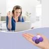 KULKI SENSORYCZNE Magnetyczne Antystresowe 4 sztuki Fioletowe z Etui