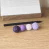 KULKI SENSORYCZNE Magnetyczne Antystresowe 4 sztuki Fioletowe z Etui