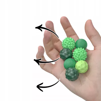 Magnetyczne kulki sensoryczne antystresowe z etui ADHD ASD SI 8 szt zielone