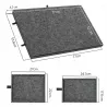 Ogromna mata filcowa do puzzli Stolik zamykany 6 szuflad organizer 77x54 cm