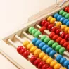 Liczydło Drewniane Stojące Edukacyjne dla Dzieci Nauka Liczenia Matematyki