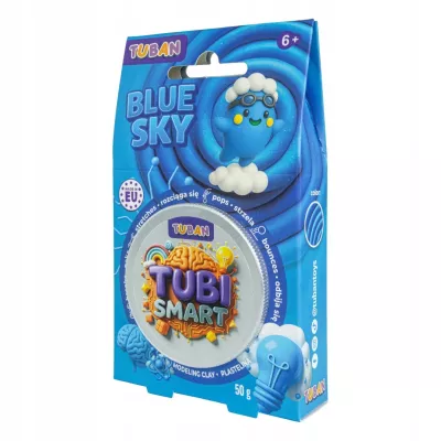 TUBI Smart Plastelina Blue Sky 50g niebieska masa rozciągliwa pianka slime