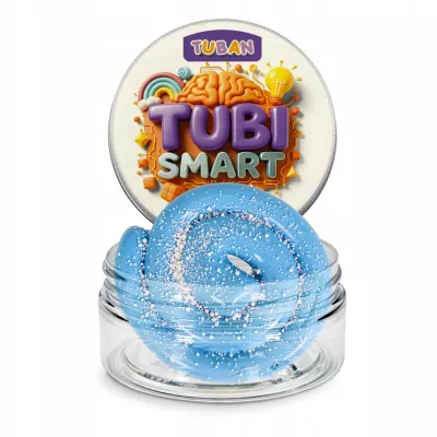 TUBI Smart Plastelina Blue Sky 50g niebieska masa rozciągliwa pianka slime