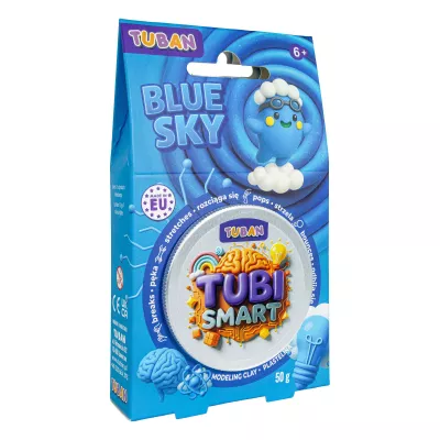 TUBI Smart Plastelina Blue Sky 50g niebieska masa rozciągliwa pianka slime