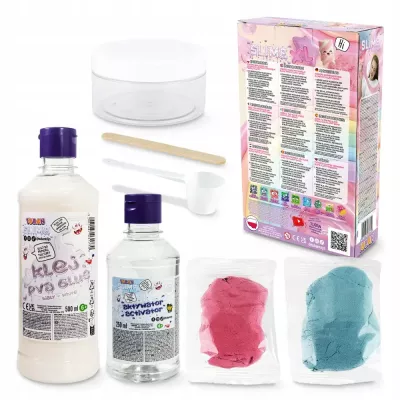 TUBAN DIY Slime Fluffy XL Zestaw Kreatywny do Robienia Glutka 500 ml