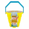 Piasek dynamiczny kinetyczny zestaw PLAŻA wiaderko foremki 6 kolorów 1,5 kg
