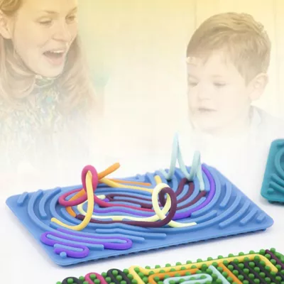 Sensoryczna Tablica dwustronna Montessori Zabawka Antystresowa dla Dzieci