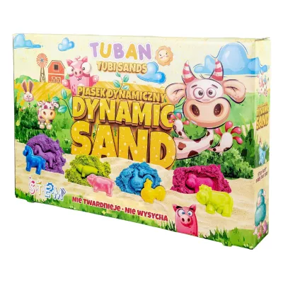 Piasek Dynamiczny Tuban Farma Foremki zestaw Kreatywny dla dzieci
