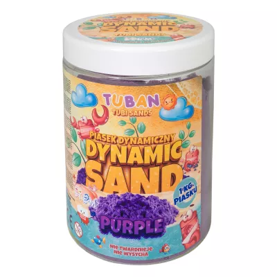 Piasek Dynamiczny 1 kg fioletowy - Sensoryczny Kinetyczny Masa Plastyczna
