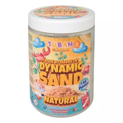 Piasek Dynamiczny 1 kg Naturalny - Sensoryczny Kinetyczny Masa Plastyczna