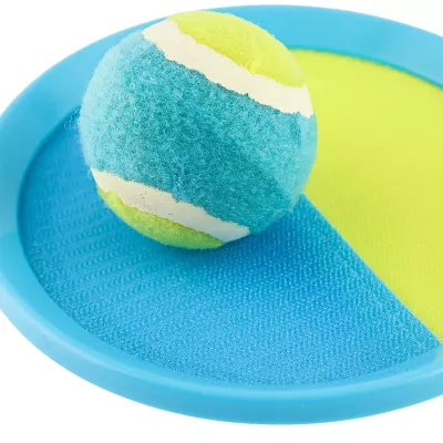 Gra Plażowa na Rzepy Catch Ball – Zestaw 2 Paletki 18cm + Piłka