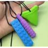 3 x Gryzak Logopedyczny Silikonowy Sensoryczny Antystresowy dla dzieci