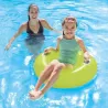 Koło do pływania Intex 76 cm z uchwytami – dmuchane kółko plażowe neon żółty