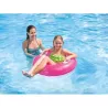 Koło do pływania Intex 76 cm z uchwytami – dmuchane kółko plażowe neon różowy