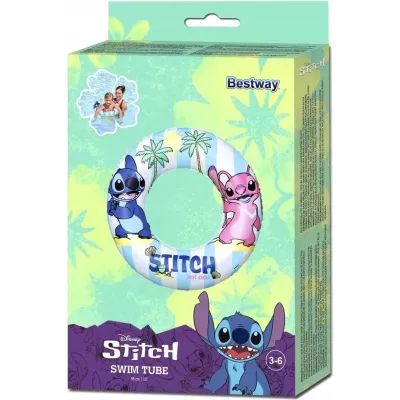 Dmuchane Koło do Pływania Stitch Bestway 56 cm dla Dzieci 3–6 Lat | Disney Stitch i Angel