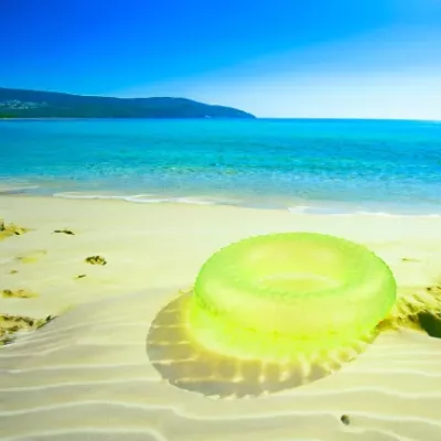 Neonowe Koło do Pływania 50 cm | Dmuchane Koło Plażowe dla Dzieci i Dorosłych na Basen