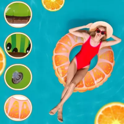 Dmuchane Koło do Pływania 70 cm dla Dzieci 5–8 lat | Koło Plażowe na Basen i Jezioro
