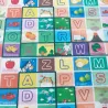 Mata Edukacyjna Dwustronna 180 × 180 cm | Piankowa Mata dla Dzieci do Zabawy i Nauki