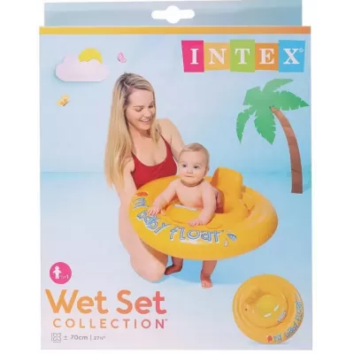 Kółko do Nauki Pływania dla Niemowląt Intex 6m+ z Bezpiecznym Siedziskiem