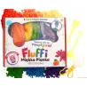 Fluffi Box Masa Piankowa Sensoryczna 6x100 ml + Akcesoria | Kreatywna Zabawa i Rozwój 3+