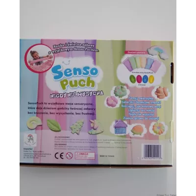SensoPuch Lekka Masa Sensoryczna – Miękka, Puszysta, Nie Wysycha | Kreatywna Zabawa dla Dzieci 3+
