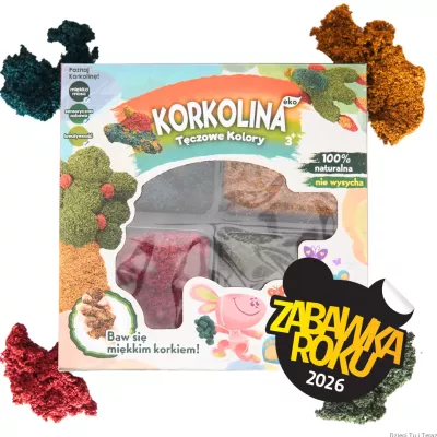 Korkolina Masa Korkowa Sensoryczna 4x200 ml | Naturalna Kreatywna Zabawa Montessori SI