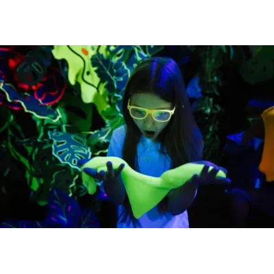 kopia Jiggly Slime Fluo Glow Zielony 430 g | Świecący Glutek