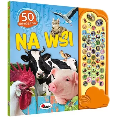 Książeczka dźwiękowa 50 odgłosów na wsi sensoryczna dla dzieci