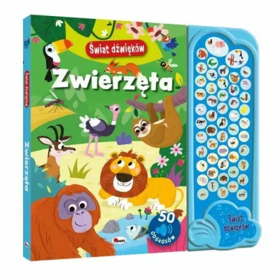 Książka dźwiękowa zwierzęta 50 odgłosów sensoryczna dla dzieci