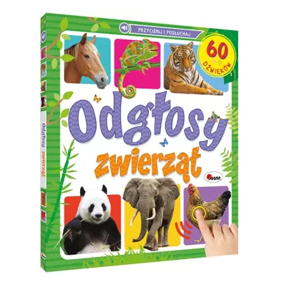 Książka dźwiękowa zwierzęta 60 odgłosów sensoryczna dla dzieci